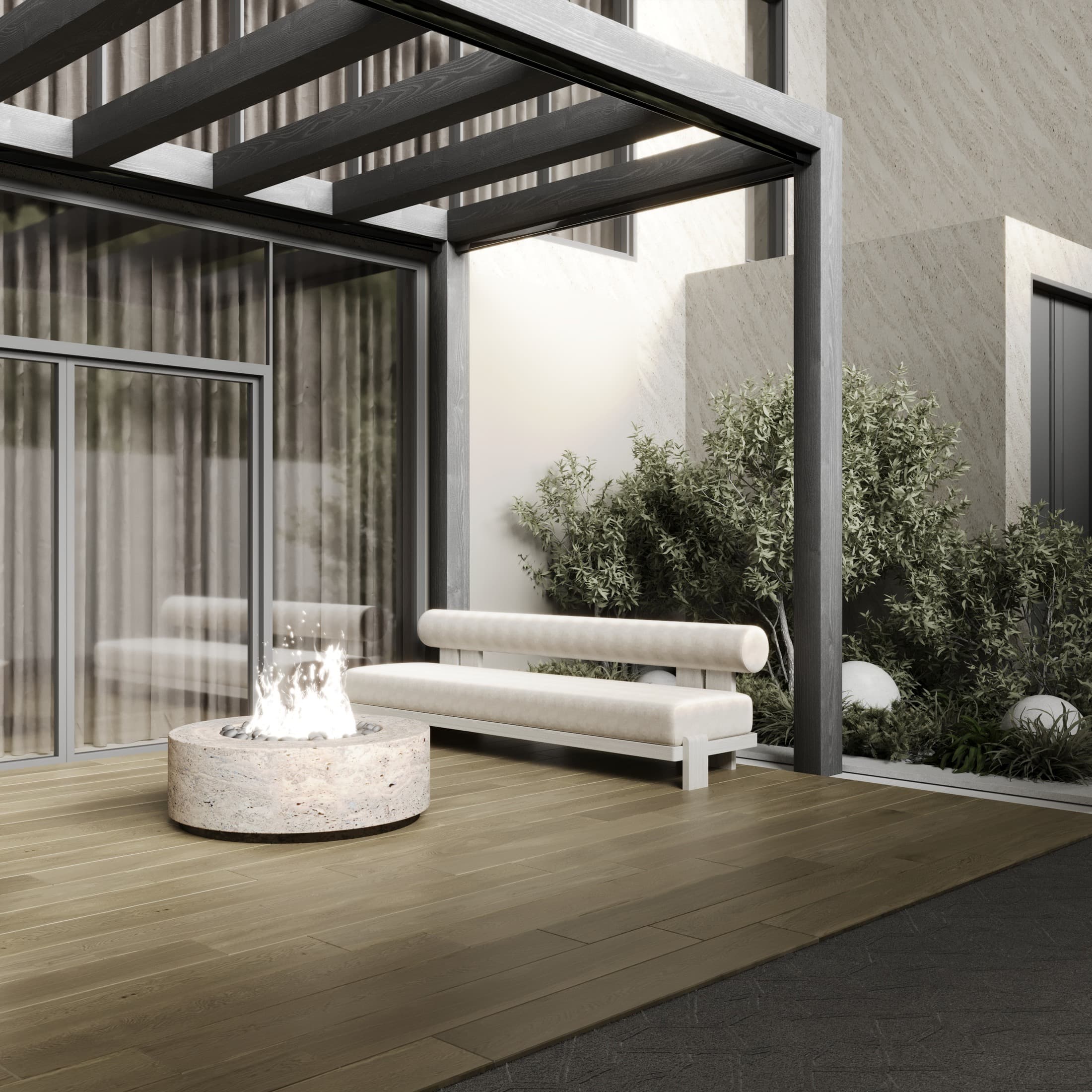 La Touche Royale private residence landscape terrace