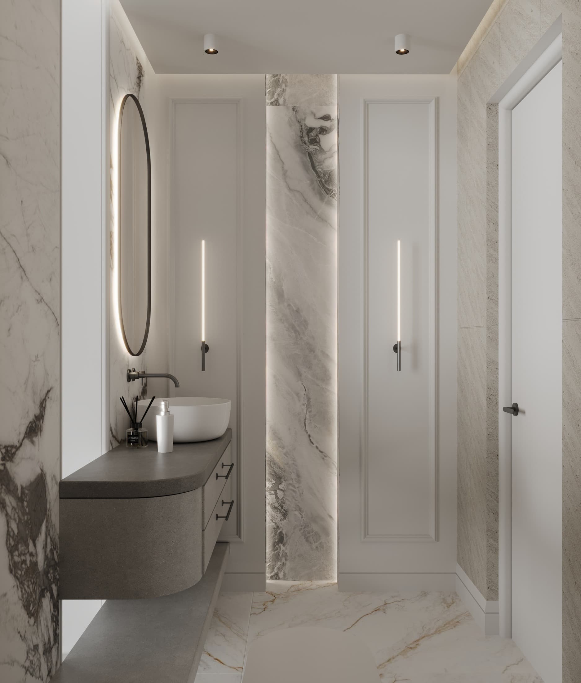 Men’s washroom circulation